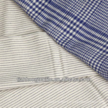 Garn gefärbt Baumwolle Plain Kontrollen Flannelet Mens Shirt Stoff